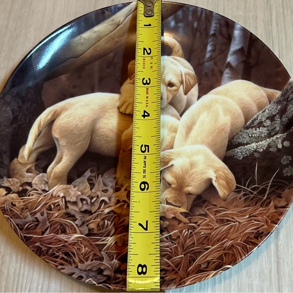 Limited Edition Bradford Exchange Collector Plate - Labrador Retriever Puppies - Picture 3 of 12